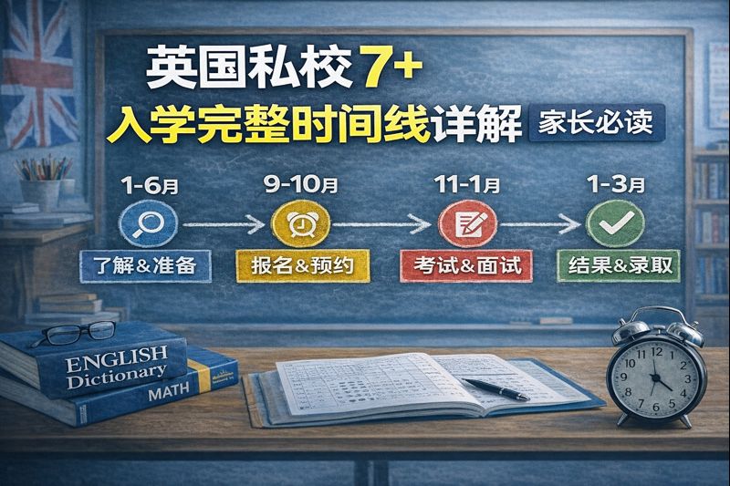 英国私校 7+ 入学完整时间线详解｜家长必读