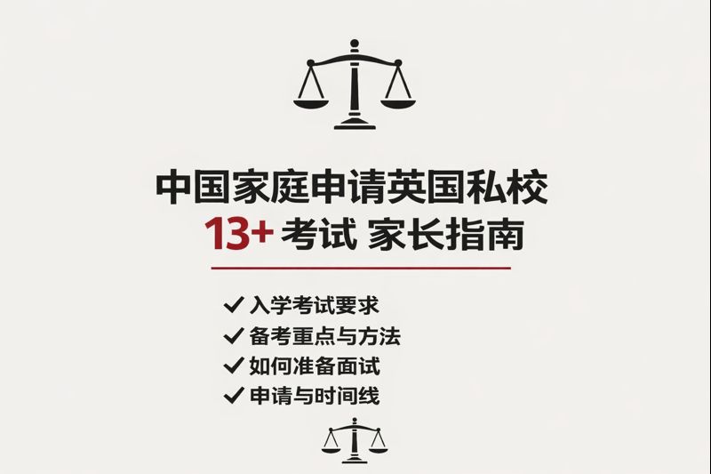 英国私校 13+ 入学：真实规则、Pre-test 与中国家庭判断指南