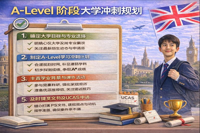 A-Level 阶段大学冲刺规划｜决定最终大学层级的关键两年