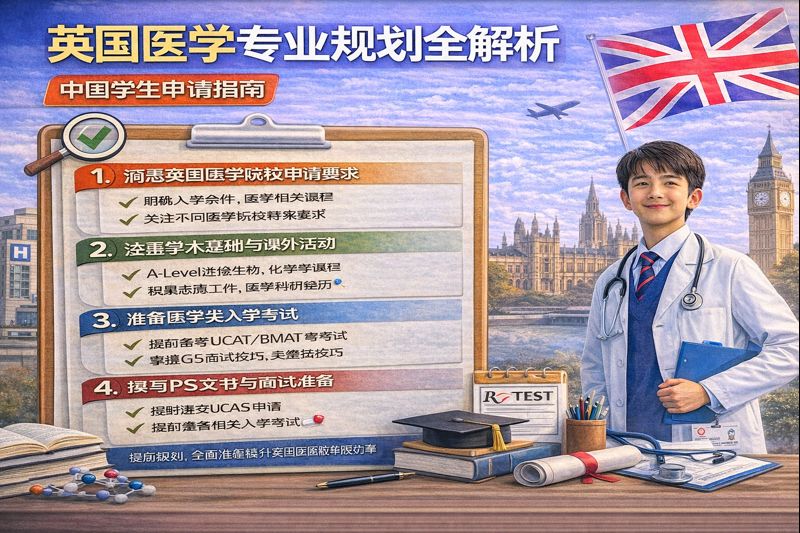 英国医学专业规划全解析｜从 GCSE 到医学院录取的完整路径