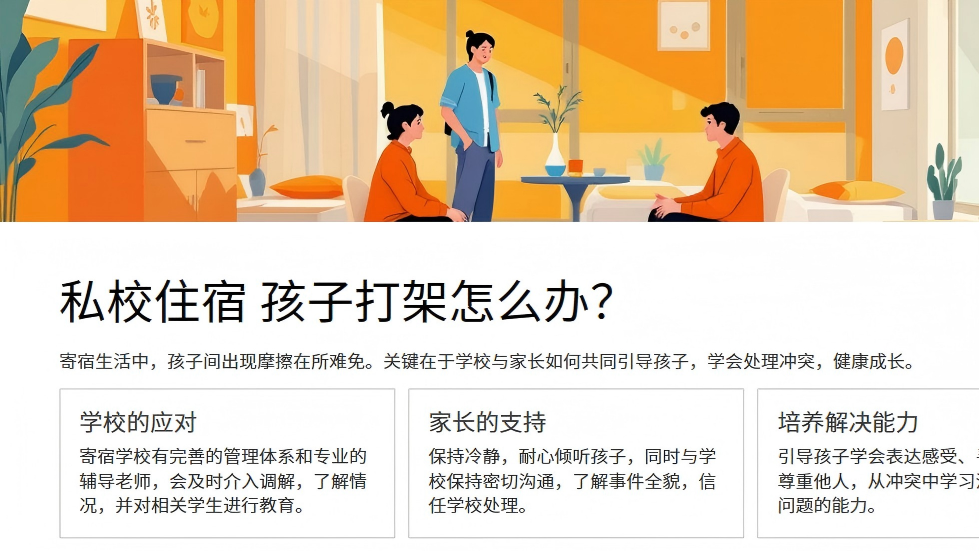 私校住宿 孩子打架怎么办